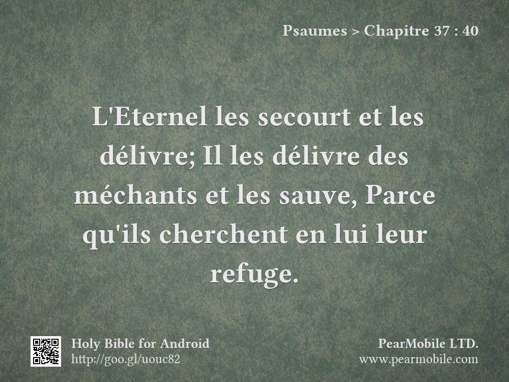 Psaumes, Chapitre 37:40